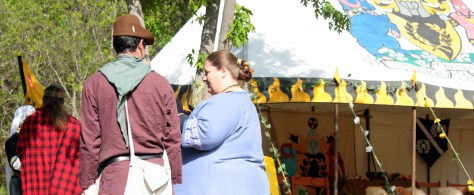 waiting for Morning Court to begin (Beltane 2013) c EE